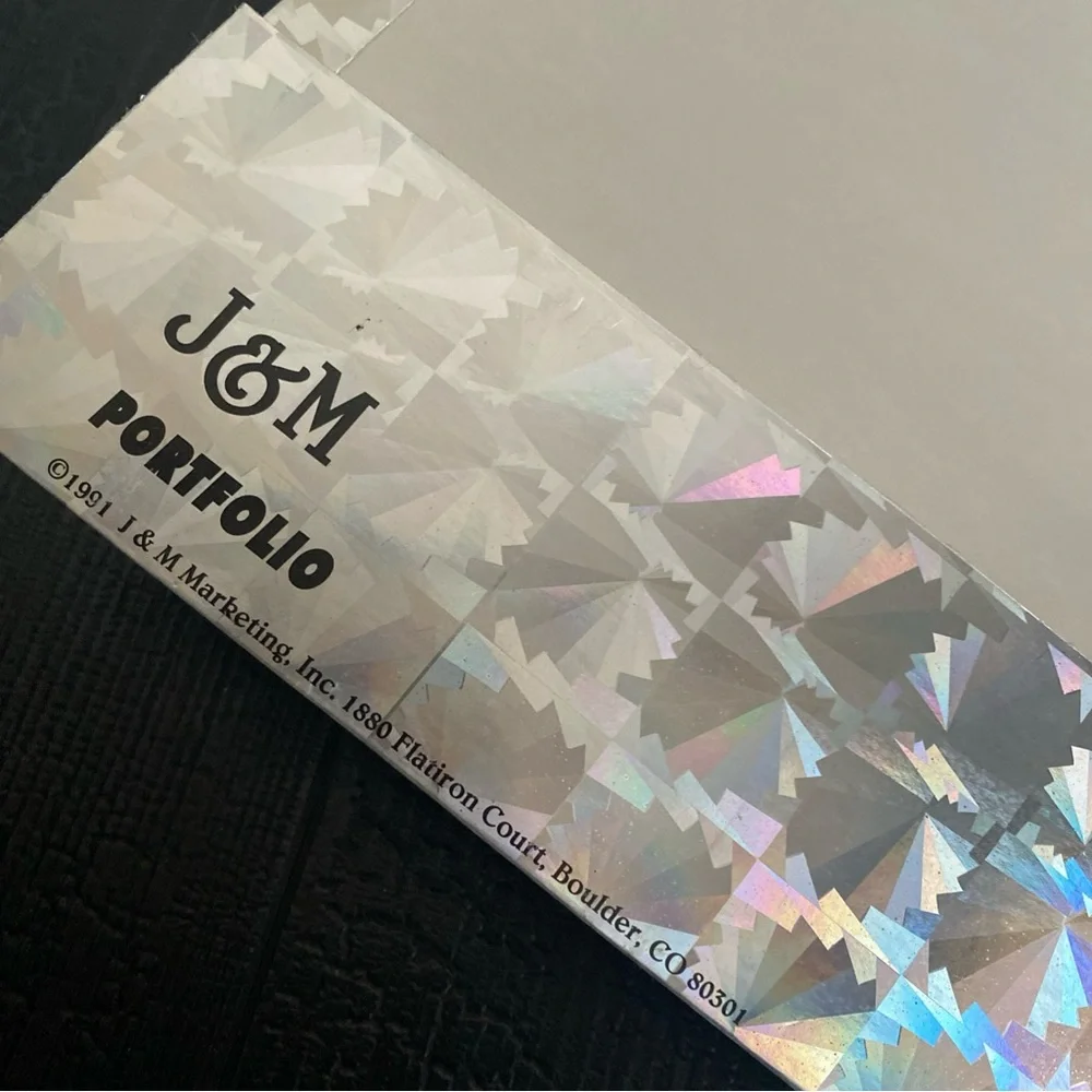 Vintage 1991 J&M School‎ Folder Portfolio Cool Critters Metallic